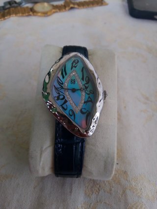 Orologio donna con quadrante decorato