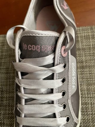 Zapatillas Le Coq Sportif Mujer Plata y Rosa