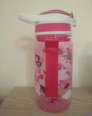 Borraccia bambina rosa con disegni