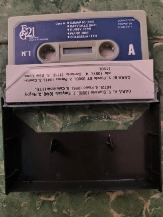 Casete Commodore 64 Computer Club N.º 1