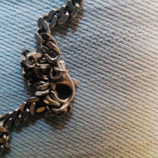 Pendente vintage ambra baltica e catena argento
