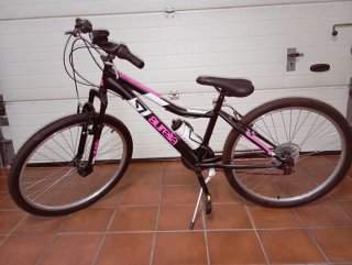 Bicicleta Montaña 26 Negra y Rosa