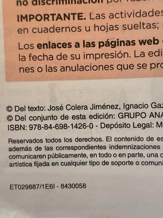 Libro matemáticas 2 ESO
