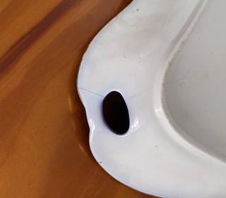 Magnífico plato antiguo de porcelana Inglesa