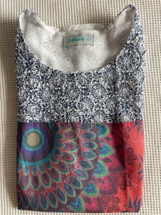 Blusa Desigual XL 46 Estampado Mandala