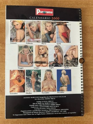 Calendario Panorama 2000 Alessia Marcuzzi