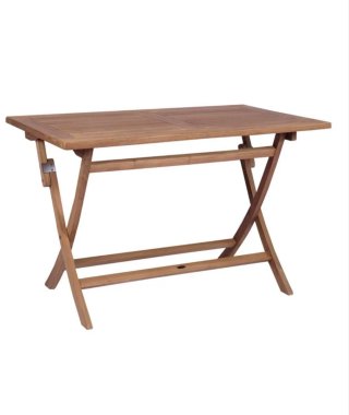 Tavolo da esterno pieghevole in legno di teak