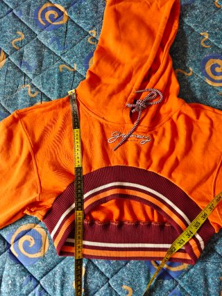 Sudadera Crop Grimey (GRMY) Mud City Naranja