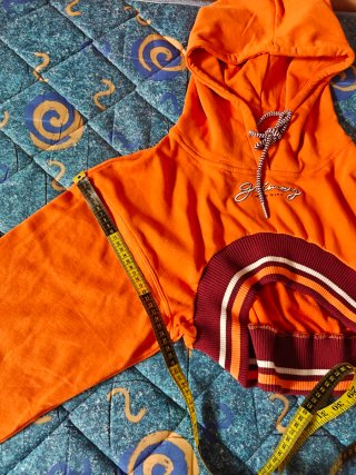 Sudadera Crop Grimey (GRMY) Mud City Naranja