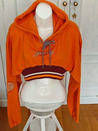 Sudadera Crop Grimey (GRMY) Mud City Naranja