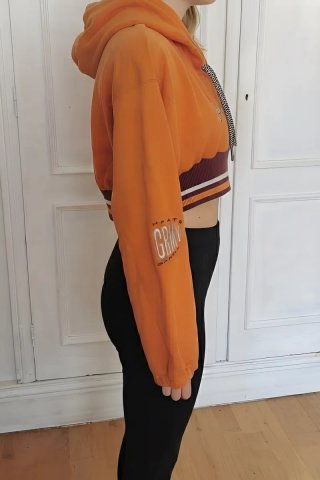Sudadera Crop Grimey (GRMY) Mud City Naranja
