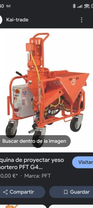 Máquina Proyectar Yeso Mortero PFT G 54