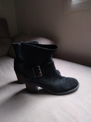 Botas de tacón negras mujer