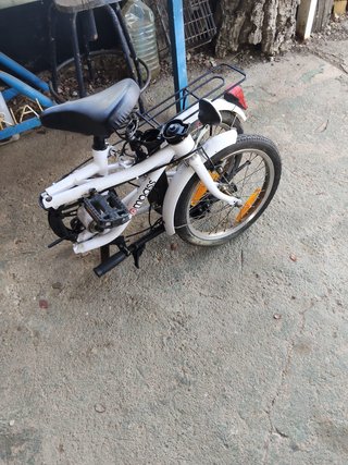 2 Bicicletas Plegables Blancas