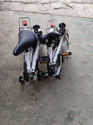 2 Bicicletas Plegables Blancas