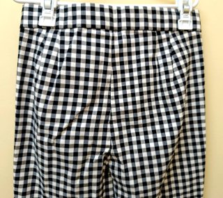 Pantalón cuadros blanco y negro