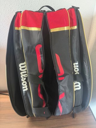 Paletero Wilson Team Negro/Rojo/Dorado