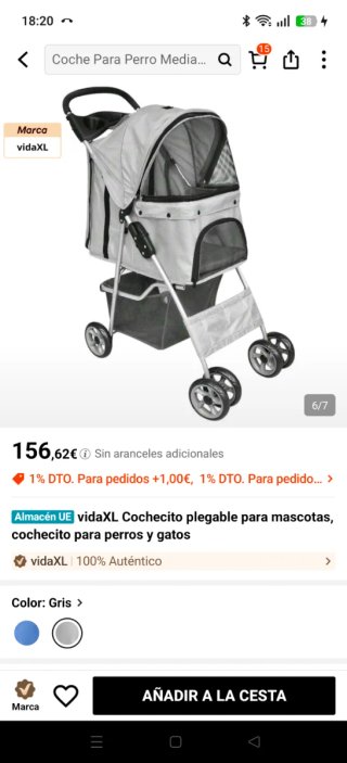 Cochecito para mascotas