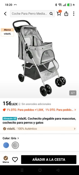 Cochecito para mascotas