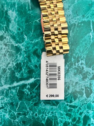 Orologio Michael Kors Uomo Nuovo Oro Nero