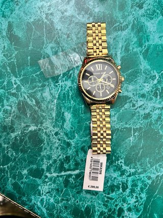Orologio Michael Kors Uomo Nuovo Oro Nero