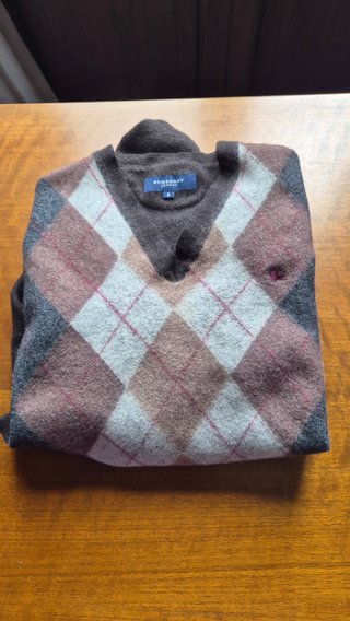 Jersey Burberry de punto con rombos Talla 8