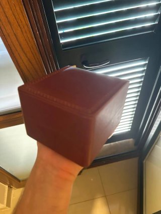 Scatola Omega Vintage Borgogna