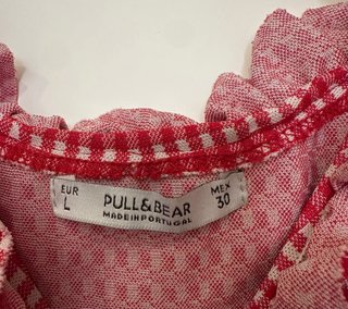 Abito corto quadri Pull&Bear