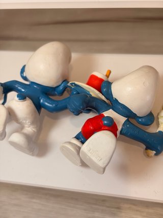 Lote 6 figure di Puffi vintage