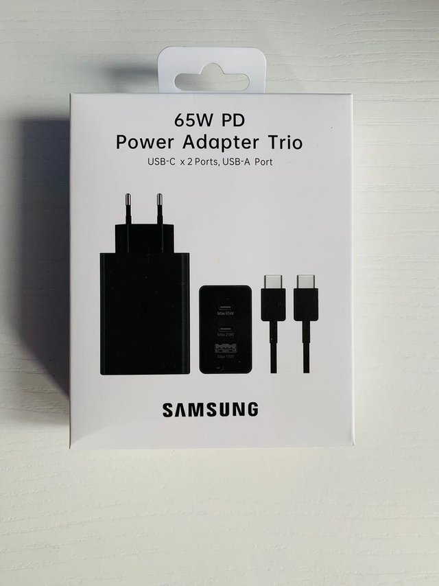 Cargador Samsung Trio 65W PD Adaptador + Cable