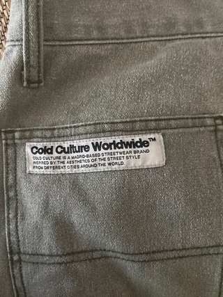 Pantalones Cold Culture Talla S Verde Oliva