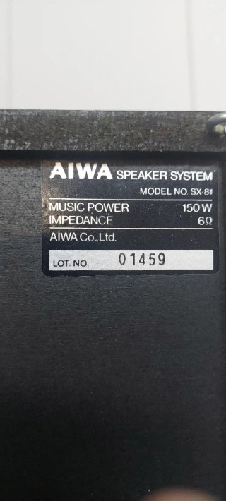 Equipo de música Aiwa SX-81