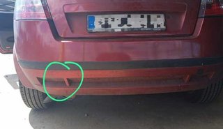 Paragolpes trasero fiat 485334 stilo (192) 1.8 16v