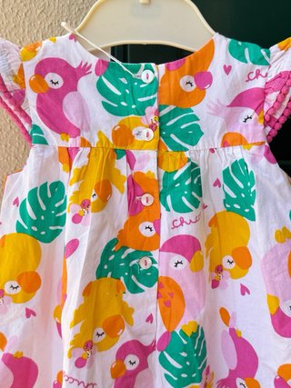Vestido Chicco Verão Novo Tamanho 9m