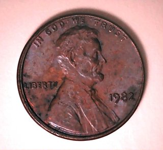 Moneda de 1 Céntimo de Dólar de 1982 EE.UU