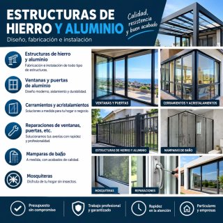 TRABAJOS DE HIERRO Y ALUMINIO A MEDIDA