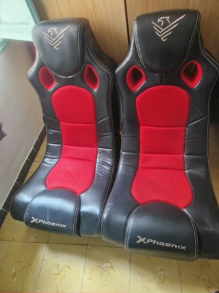 Sillones Gaming X-Phoenix Negro/Rojo (2 unidades)