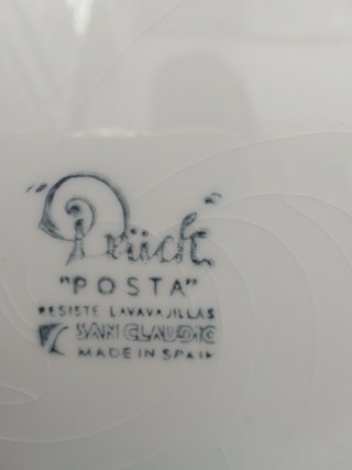Plato de porcelana decorativo vintage San Claudio