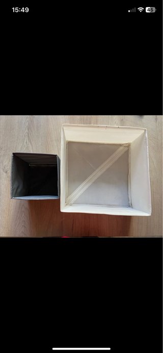 Cajas de almacenaje de tela (3 unidades)