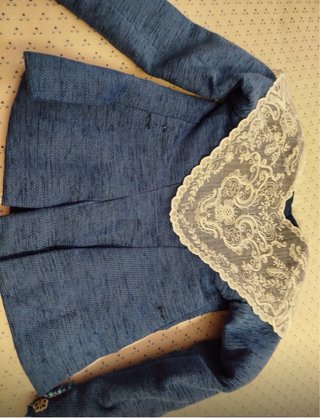 Traje Fallera Niña 4-6 Años Floral Azul
