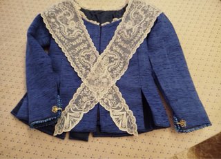 Traje Fallera Niña 4-6 Años Floral Azul