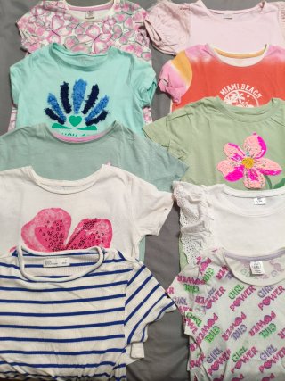 Lote 14 camisetas verano niña T6/7