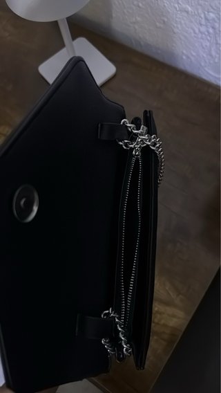 Bolso YSL Negro Piel Matelassé Cadena