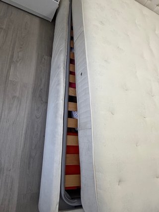 Cama King Size con Canapé, Cabecero y Colchón