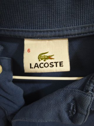 Polo lacoste talla XL azul marino
