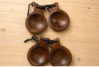 Castañuelas antiguas madera para niños
