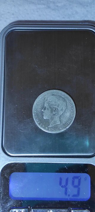 1 Peseta Alfonso XIII 1900