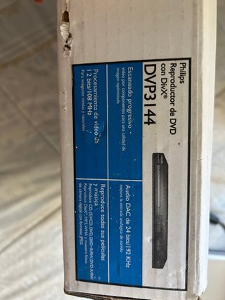 Reproductor DVD Philips DVP3144 con DivX