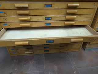 Mueble Planero Antiguo Madera