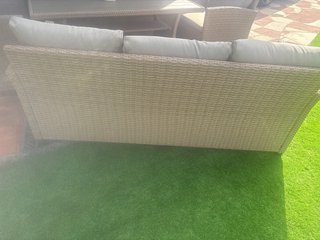 Sofá ratán exterior beige